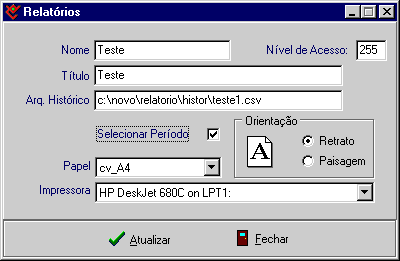 relat�rios